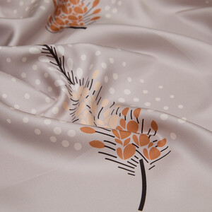 ipekevi - Stone Celosia Flower Twill Silk Scarf (1)