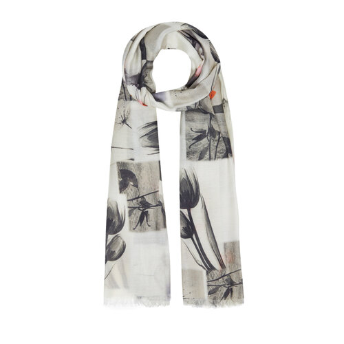 Stone Collage Print Scarf