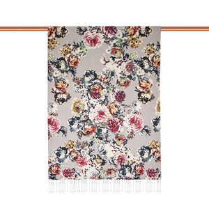ipekevi - Stone Fleur Print Silk Scarf (1)