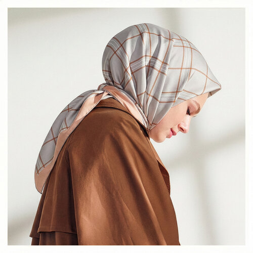 Stone Highlander Plaid Silk Twill Scarf