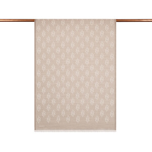 ipekevi - Stone IE Monogram Wool Silk Scarf (1)