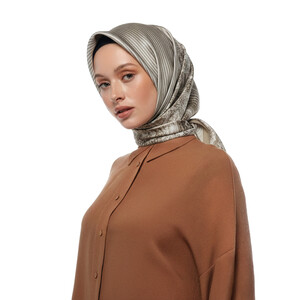 Stone Lake Garda Twill Silk Scarf - Thumbnail