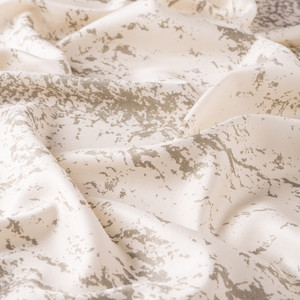 Stone Marble Print Silk Scarf - Thumbnail
