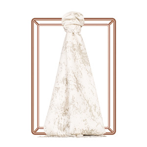 Stone Marble Print Silk Scarf - Thumbnail