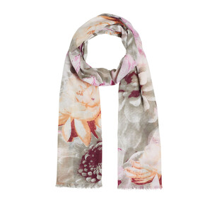 Stone Melancholy Print Modal Cotton Scarf - Thumbnail