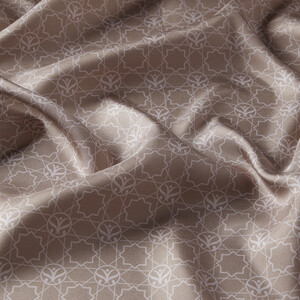 ipekevi - Stone Mini Seljuk Monogram Silk Twill Scarf (1)