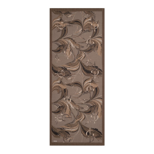 Stone Mono Flow Print Tencel Scarf