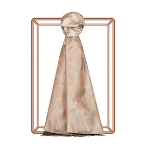 Stone Nev Garden Jacquard Silk Scarf - Thumbnail