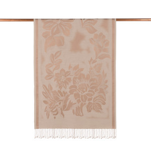 Stone Nev Garden Jacquard Silk Scarf - Thumbnail