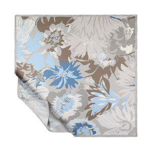 Stone Nihavent Print Silk Twill Scarf - Thumbnail