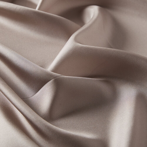 Stone Plain Silk Twill Scarf