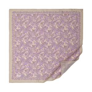 Stone Purple Mezopotamya Model 06 Print Tencel Scarf - Thumbnail
