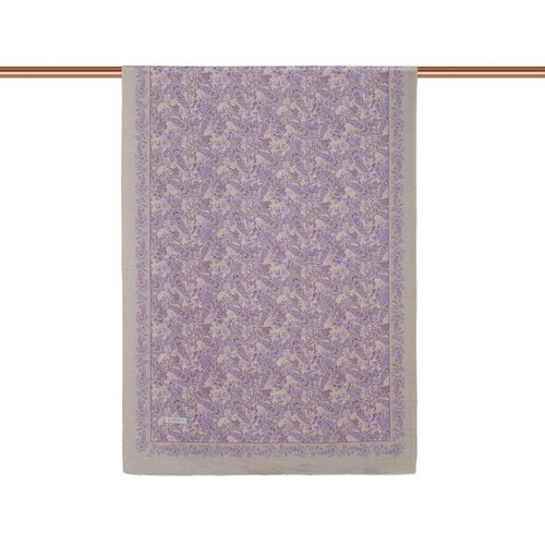 Stone Purple Mezopotamya Model 06 Print Tencel Scarf