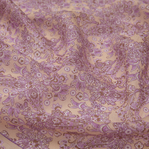 Stone Purple Mezopotamya Model 06 Print Tencel Scarf