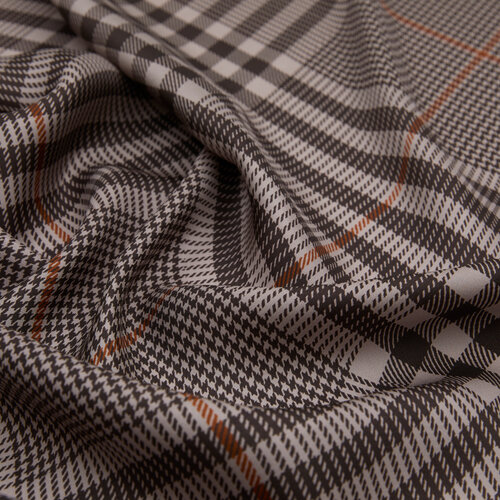 Stone Shepherd Plaid Silk Twill Scarf