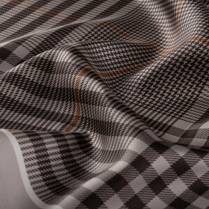 ipekevi - Stone Shepherd Plaid Silk Twill Scarf (1)