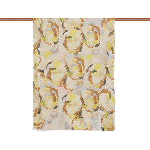 ipekevi - Stone Yellow Soulful Blooms Cotton Scarf (1)