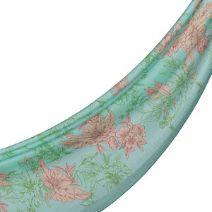 ipekevi - Water Green Azalea Print Tencel Scarf