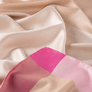 ipekevi - Sugar Pembe Block Frame Silk Scarf (1)