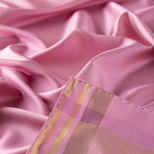 Sugar Pink Frame Silk Scarf