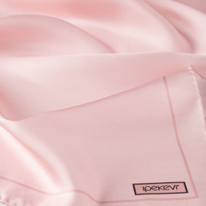 ipekevi - Sugar Pink Frame Silk Twill Scarf (1)