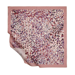 Sugar Pink Illusion Twill Silk Scarf - Thumbnail