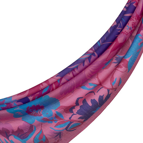 Sugar Pink Nihavent Print Tencel Scarf