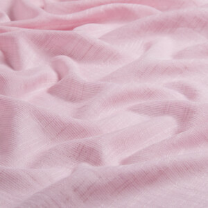 Sugar Pink Plain Cotton Silk Scarf - Thumbnail