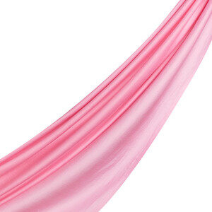 Sugar Pink Plain Cotton Silk Scarf - Thumbnail