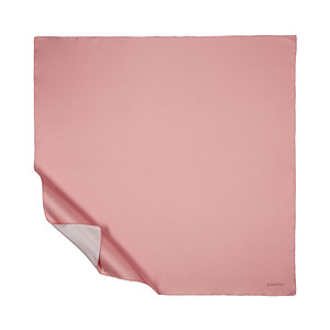 Sugar Pink Plain Silk Twill Scarf - Thumbnail