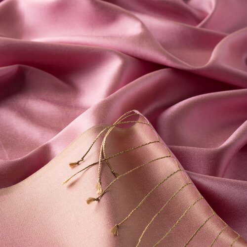 Sugar Pink Reversible Silk Neck Scarf