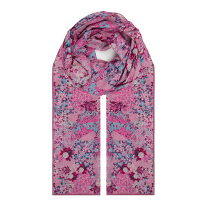 Sugar Pink Rich Rose Cotton Scarf - Thumbnail