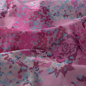 Sugar Pink Rich Rose Cotton Scarf - Thumbnail