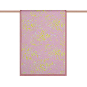 ipekevi - Sugar Pink Yellow Breeze Print Tencel Scarf (1)