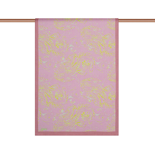 Sugar Pink Yellow Breeze Print Tencel Scarf