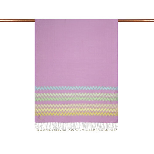 Sugar Pink Zizgag Silk Scarf