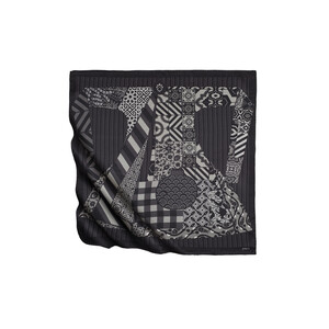 ipekevi - Sultan's Caftan Black Satin Silk Pocket Square (1)