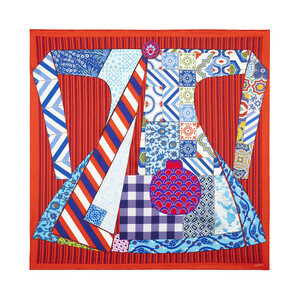 ipekevi - Sultan's Caftan Red Satin Silk Pocket Square