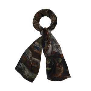 Sultan's Procession in Istanbul Satin Silk Scarf - Thumbnail