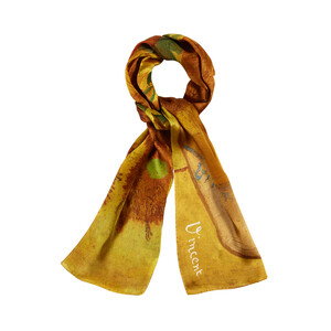 Sunflowers Satin Silk Scarf - Thumbnail