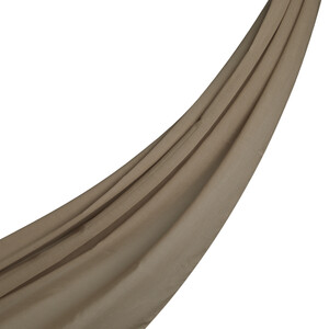 ipekevi - شال قطن ساده لون بني فاتح