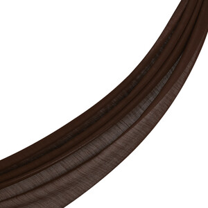 ipekevi - شال قطن وحرير ساده لون بني