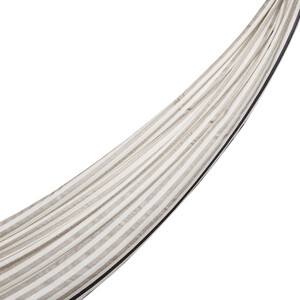 ipekevi - شال حرير مخطط لون حجري