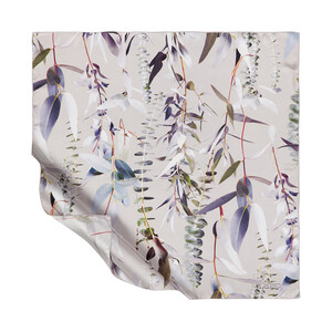 ipekevi - ايشارب حرير تويل تصميم ورود لون فضي