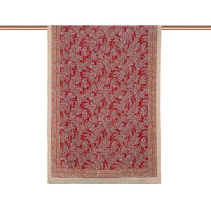 ipekevi - Terracotta Mezopotamya Print Tencel Scarf (1)