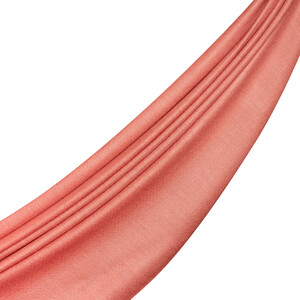 Terracotta Wool Silk Scarf - Thumbnail