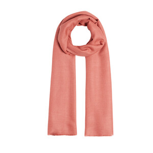 Terracotta Wool Silk Scarf - Thumbnail