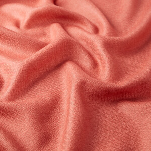 Terracotta Wool Silk Scarf - Thumbnail