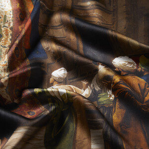 The Carpet Merchant Satin Silk Pocket Square - Thumbnail