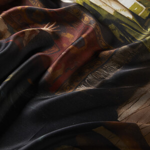 The Carpet Merchant Satin Silk Scarf - Thumbnail